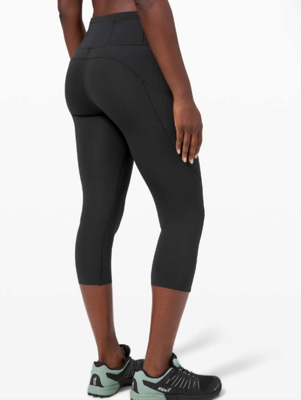 Lululemon Fast Free High-Rise Crop II 19" Non-Reflective Black Women’s Size 4